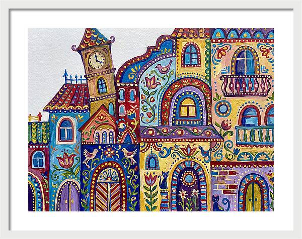 Folk Art Building Facade