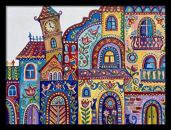 Folk Art Building Facade