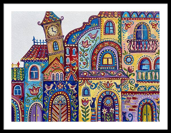 Folk Art Building Facade