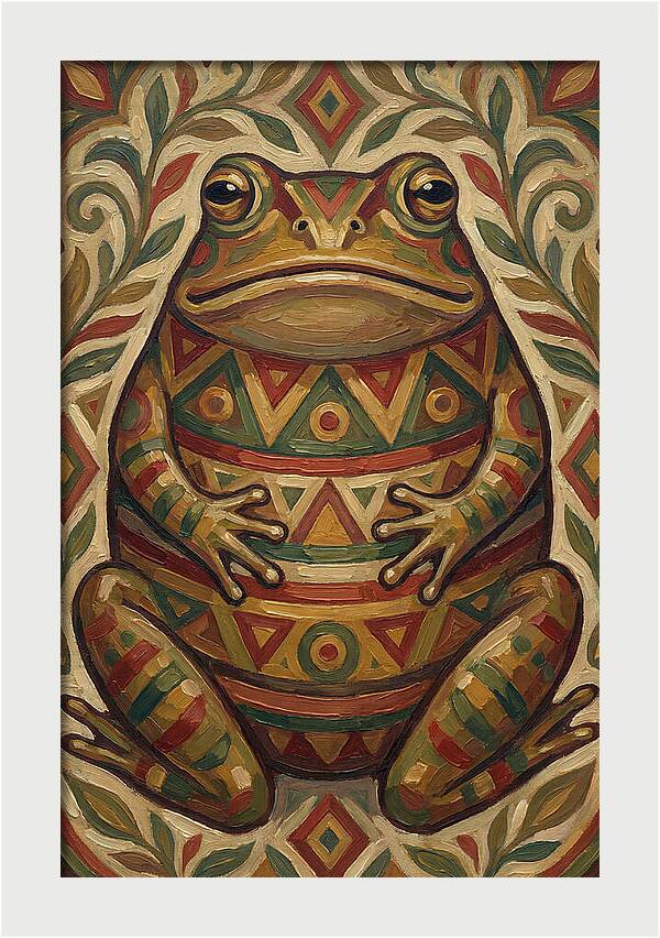Folk Art Bullfrog