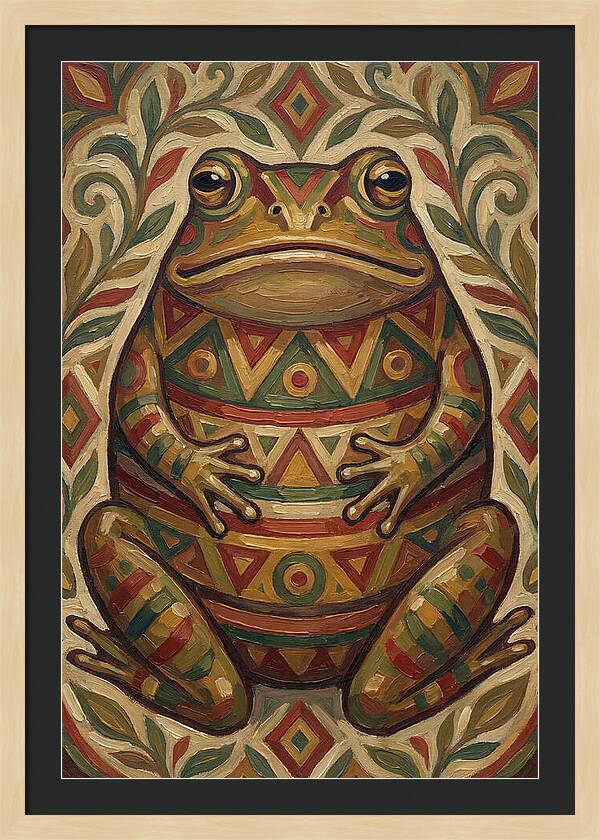 Folk Art Bullfrog