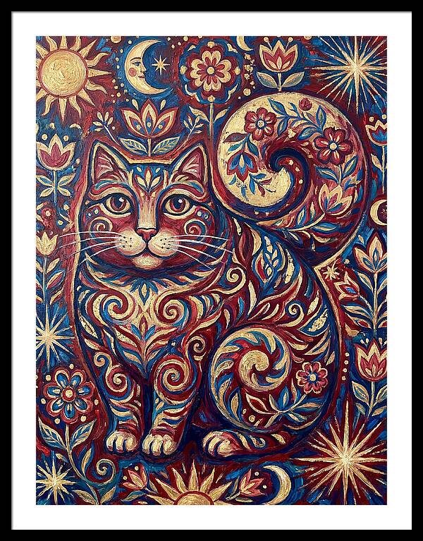 Folk Art Cat