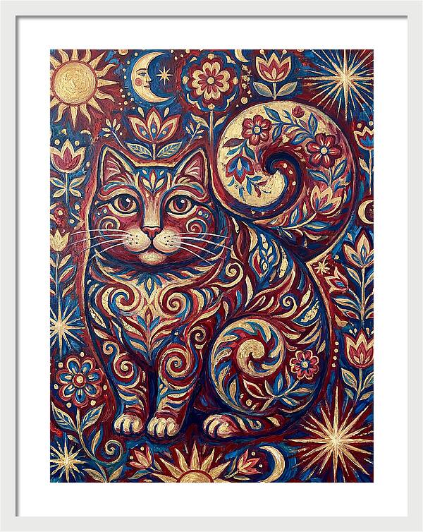 Folk Art Cat