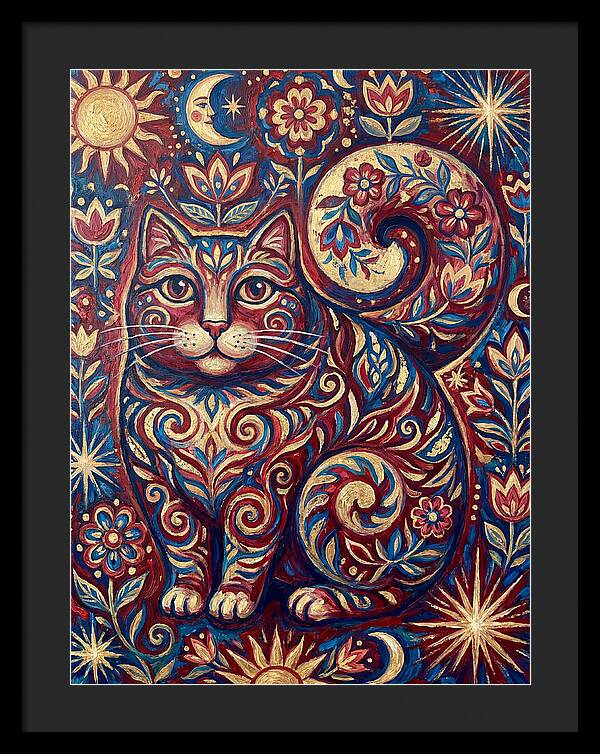 Folk Art Cat