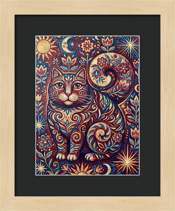 Folk Art Cat