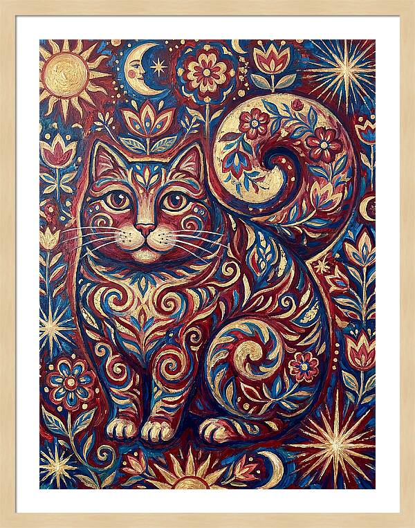 Folk Art Cat