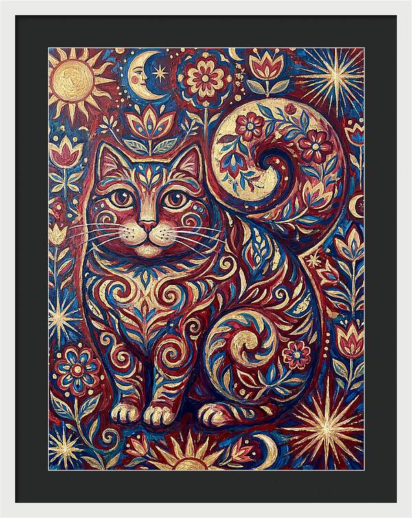 Folk Art Cat