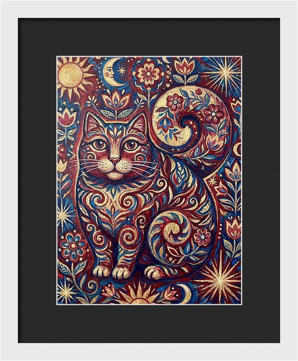 Folk Art Cat