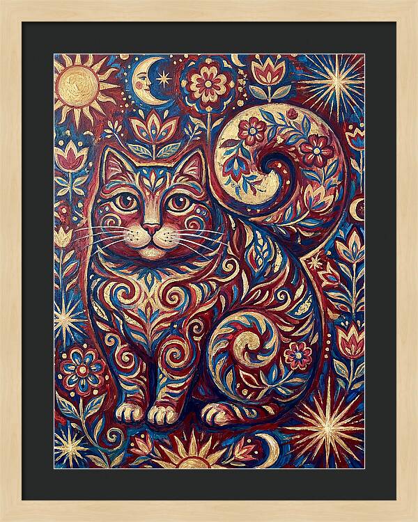 Folk Art Cat