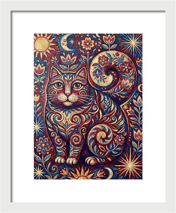 Folk Art Cat