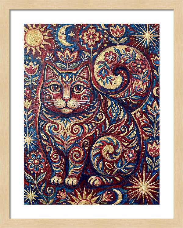 Folk Art Cat