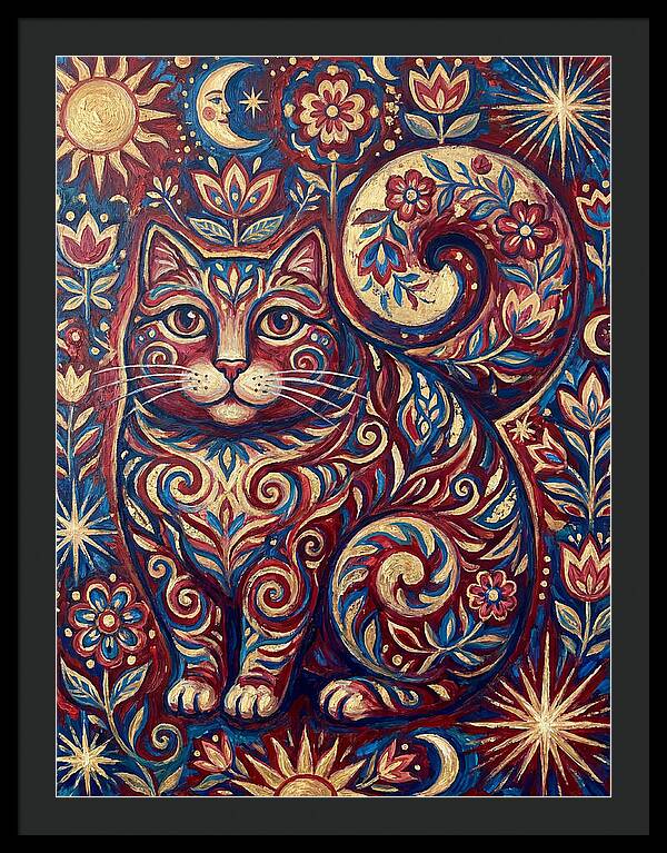 Folk Art Cat