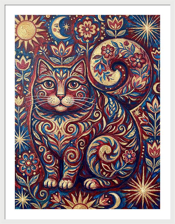Folk Art Cat