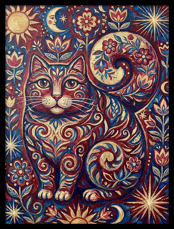 Folk Art Cat