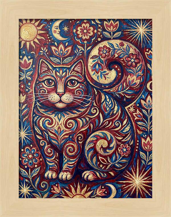 Folk Art Cat
