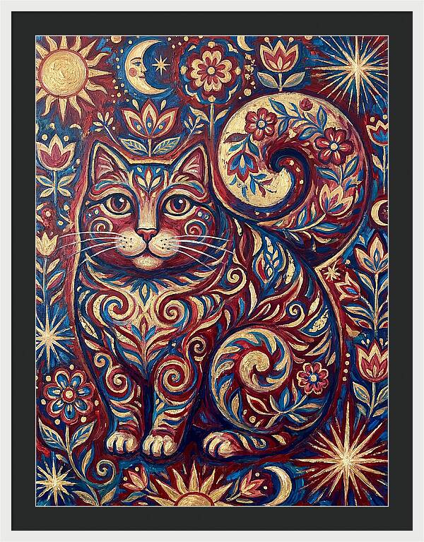Folk Art Cat