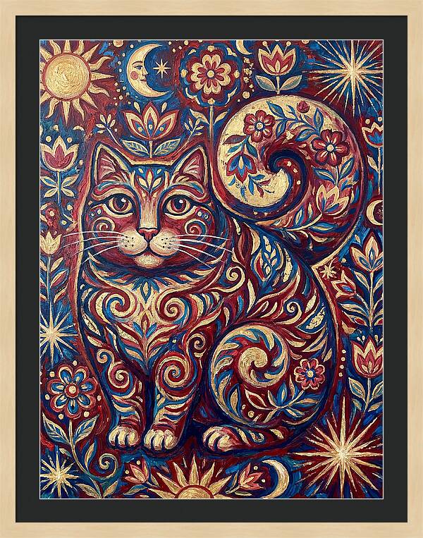 Folk Art Cat