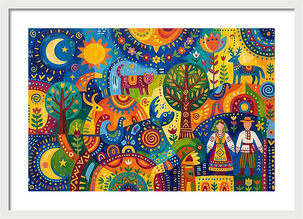 Folk Art Celebration Of Nature