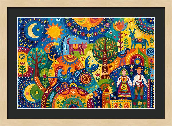 Folk Art Celebration Of Nature