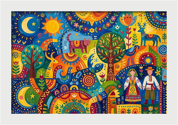 Folk Art Celebration Of Nature