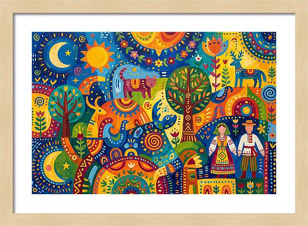 Folk Art Celebration Of Nature