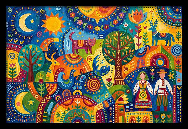 Folk Art Celebration Of Nature