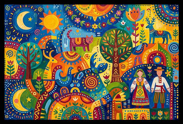 Folk Art Celebration Of Nature