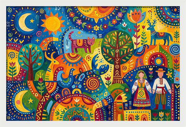 Folk Art Celebration Of Nature