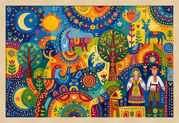 Folk Art Celebration Of Nature