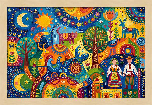 Folk Art Celebration Of Nature