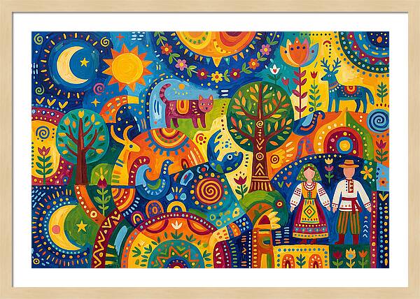 Folk Art Celebration Of Nature