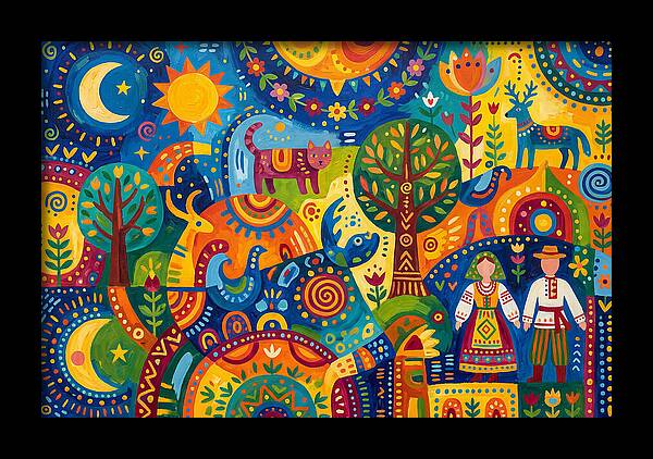 Folk Art Celebration Of Nature