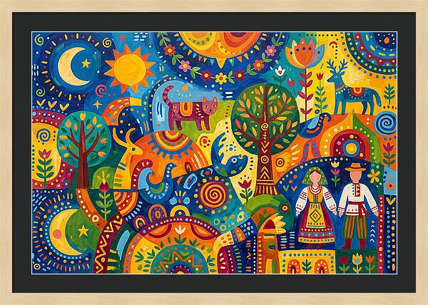 Folk Art Celebration Of Nature