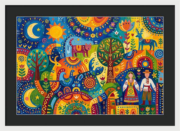Folk Art Celebration Of Nature