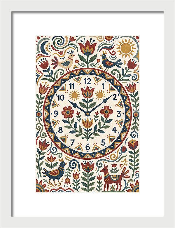 Folk Art Clock