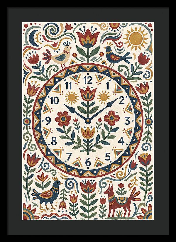 Folk Art Clock
