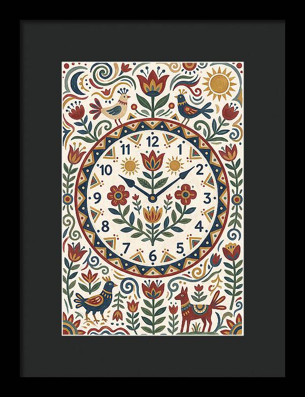 Folk Art Clock