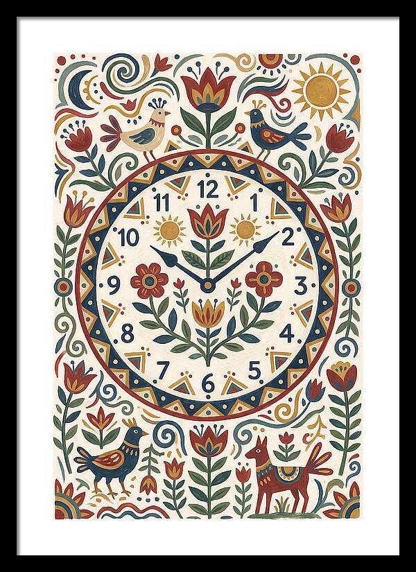 Folk Art Clock