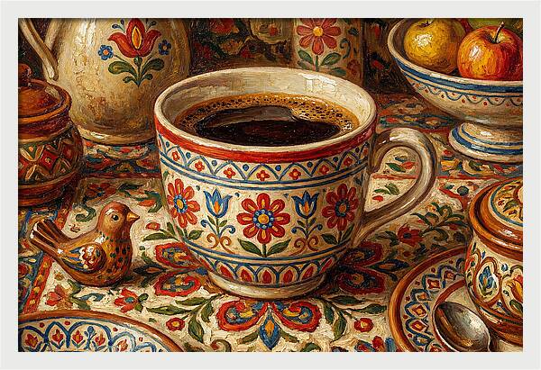 Folk Art Coffee Moment