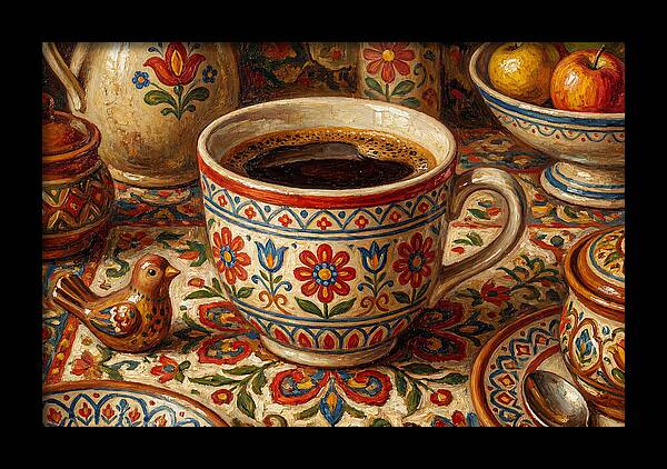 Folk Art Coffee Moment