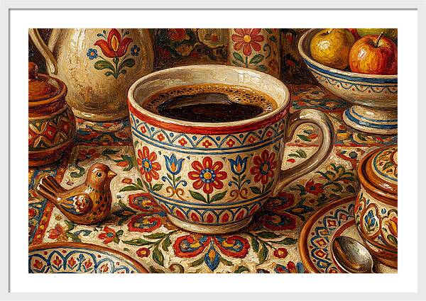 Folk Art Coffee Moment