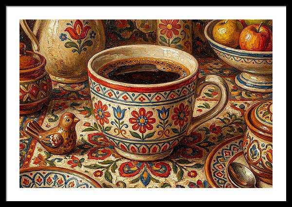 Folk Art Coffee Moment