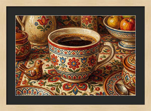 Folk Art Coffee Moment