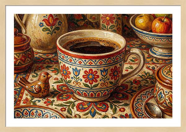 Folk Art Coffee Moment