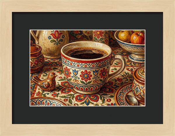Folk Art Coffee Moment