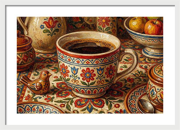 Folk Art Coffee Moment