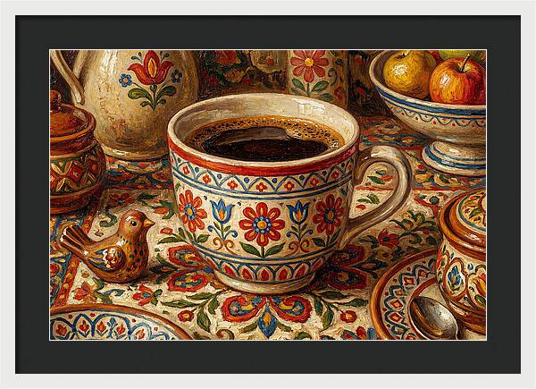 Folk Art Coffee Moment