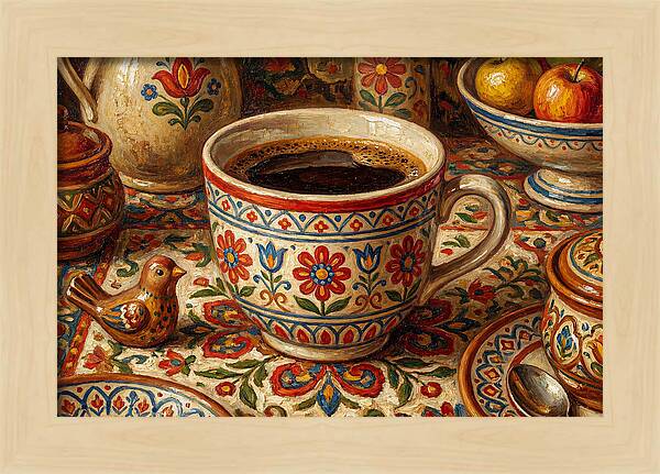 Folk Art Coffee Moment