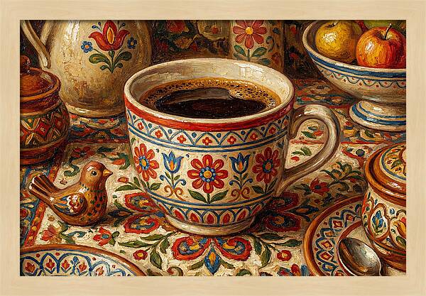 Folk Art Coffee Moment