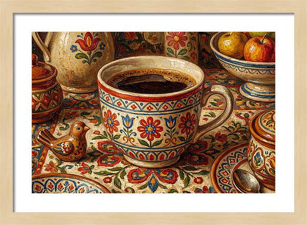 Folk Art Coffee Moment